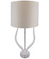 Faux Horn Table Lamp White