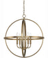 Hartwell 4-Light Pendant Aged Brass