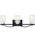 Salem Large 3-light Bath Light Matte Black