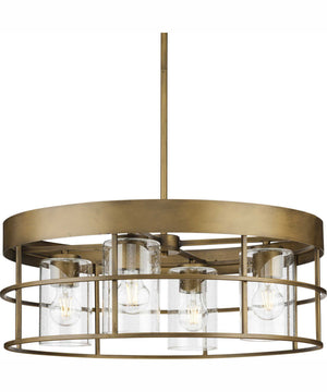 Burgess 4-Light Modern Farmhouse Chandelier Aged Bronze