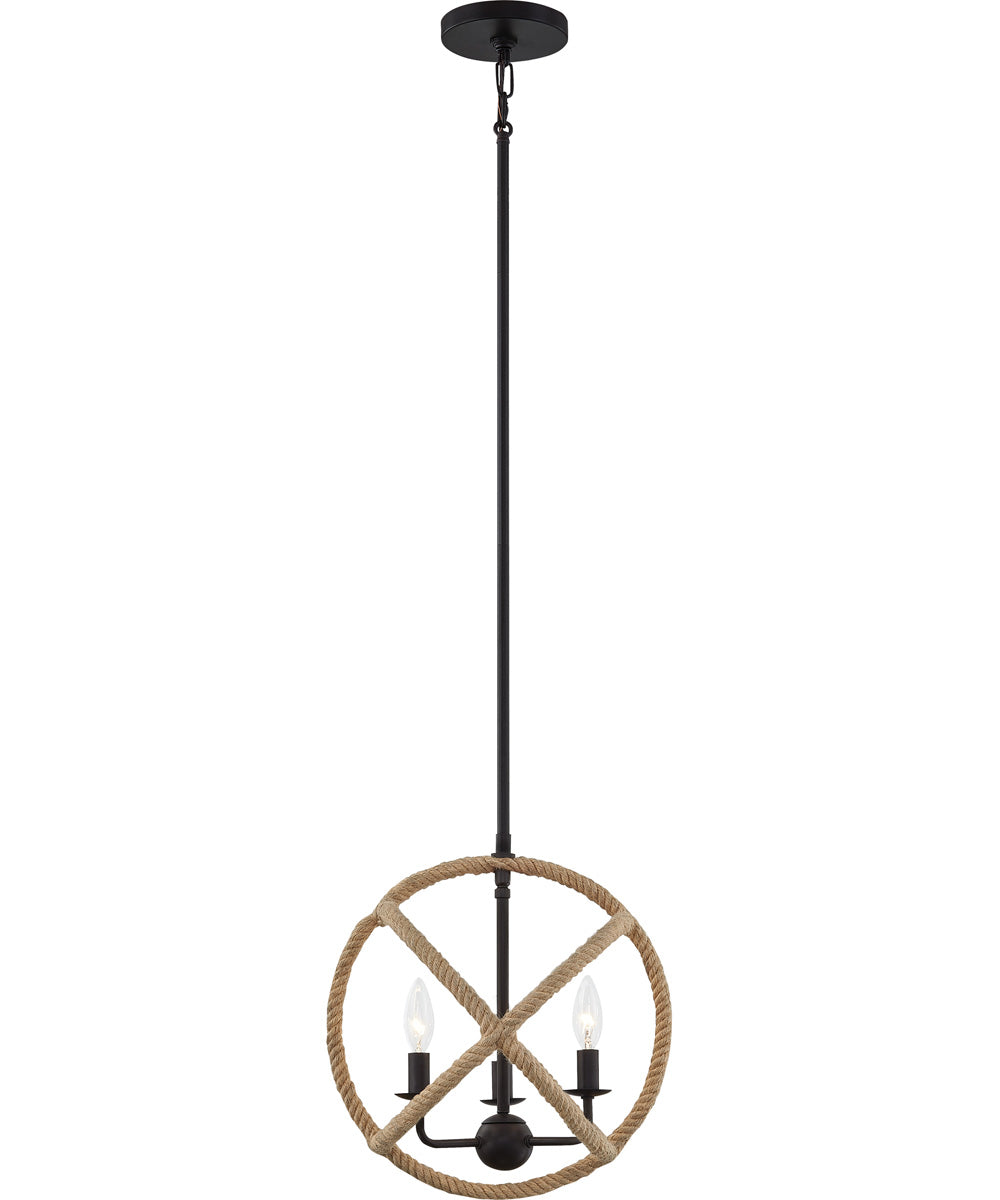 Steerage Small 3-light Mini Pendant Western Bronze