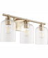 Tribute 3-light Bath Vanity Light Aged Brass