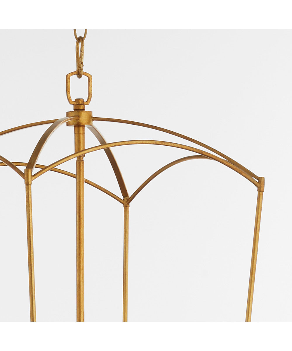 Mantle 4-light Entry Foyer Hall Chandelier Gold Leaf