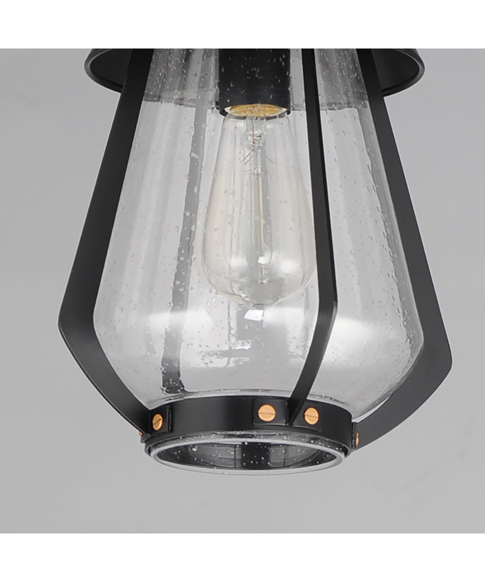 Mariner Medium Outdoor Pendant Black / Antique Brass