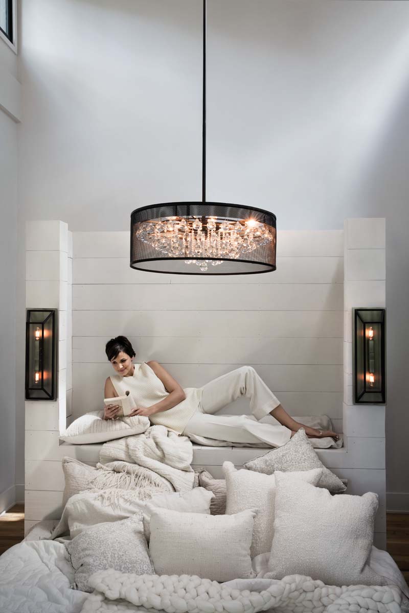 8"W Fulton 2-Light Wall Sconce Aged Zinc