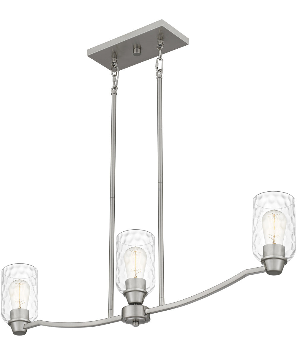 Acacia 3-light Island Light Brushed Nickel