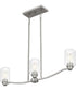 Acacia 3-light Island Light Brushed Nickel