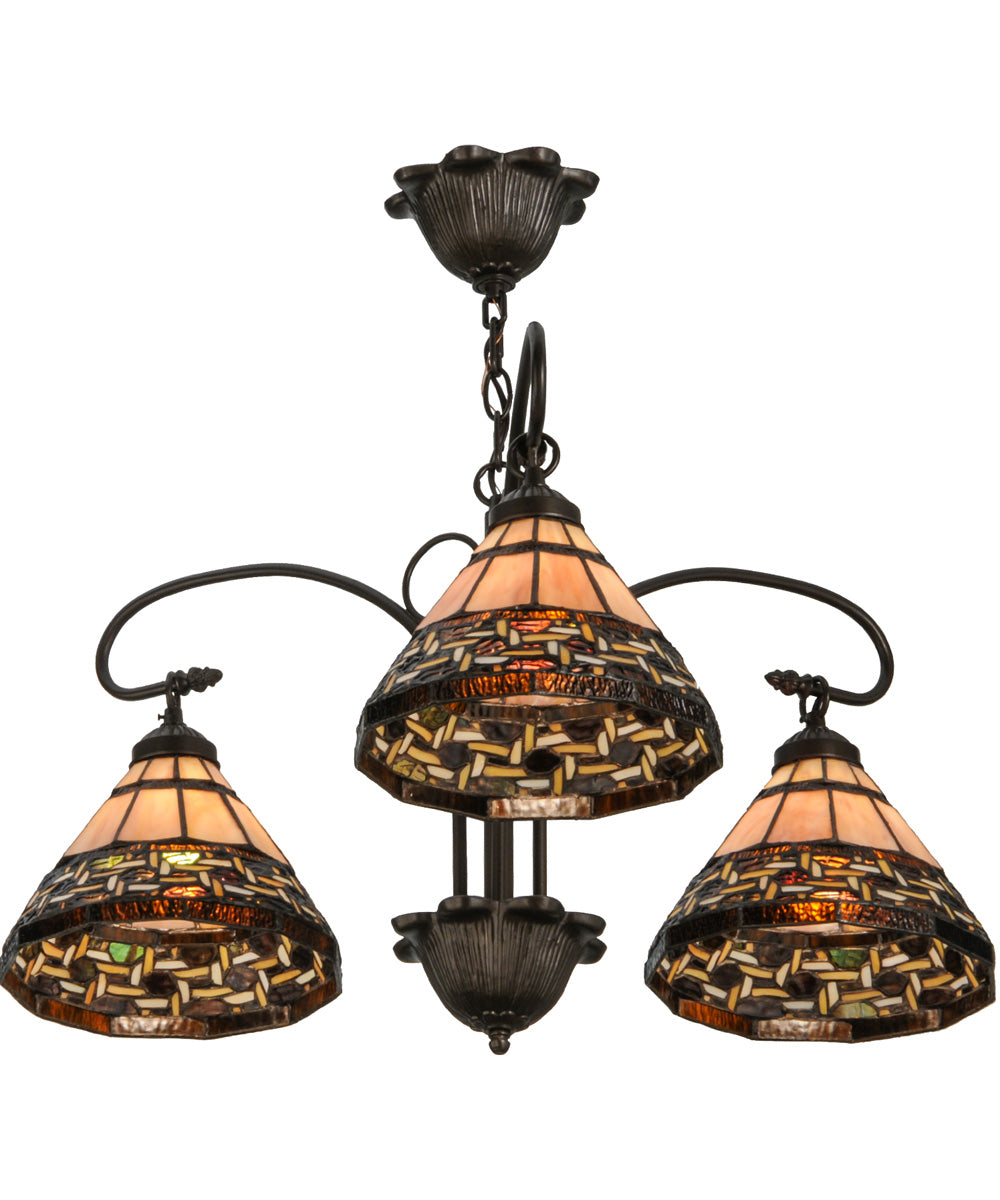28"W Ilona 3 Light Chandelier