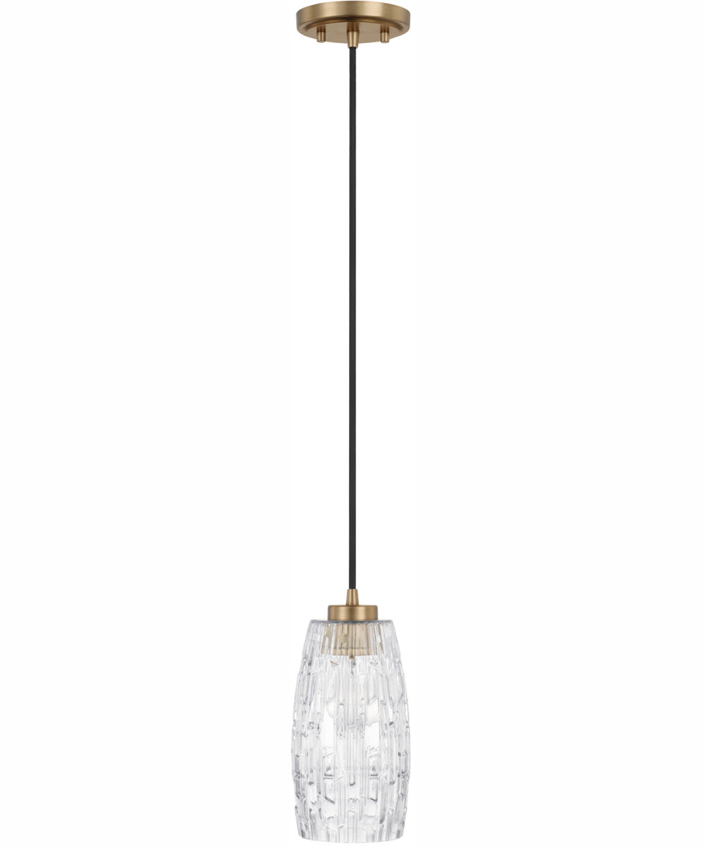 Casper 1-Light Pendant Aged Brass
