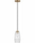 Casper 1-Light Pendant Aged Brass