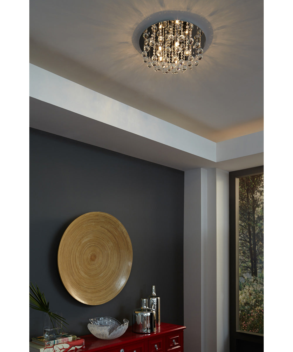 Bordeaux Extra Large 5-light Flush Mount Polished Chrome