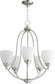 24"W Barkley 5-light Chandelier Satin Nickel