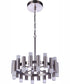 Simple Lux 2-Light Chandelier Brushed Polished Nickel