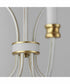 Charlton 9-Light Chandelier Weathered White/Gold Leaf
