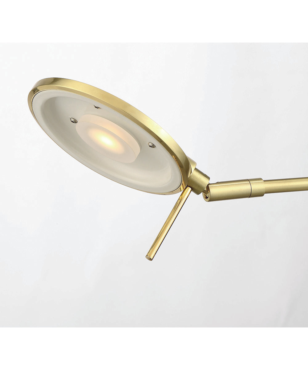 Dessau Turbo LED Floor Lamp Satin Brass