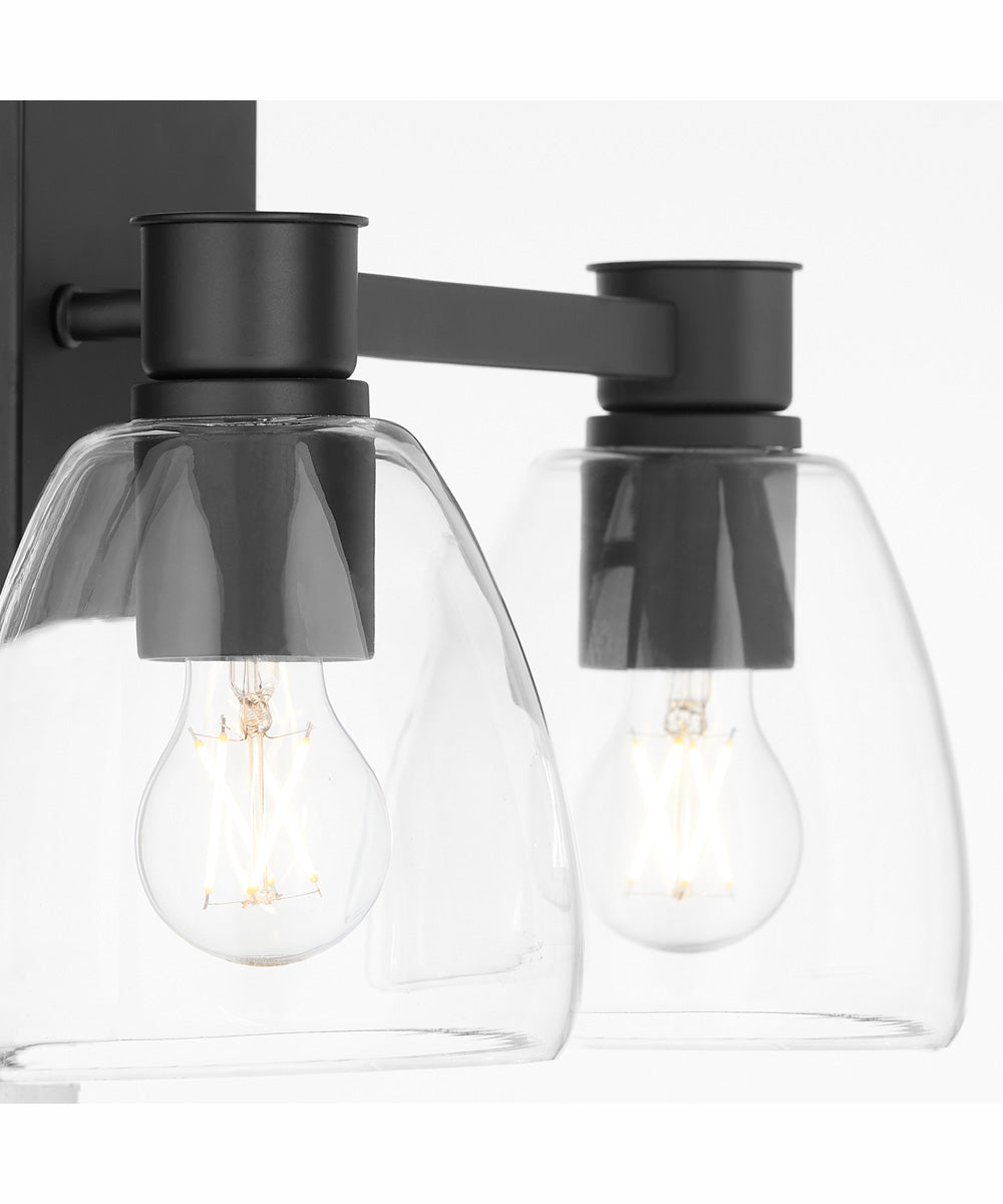 Relo 2-light Bath Vanity Light Matte Black