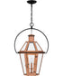 Burdett Large 3-light Outdoor Pendant Light Aged Copper