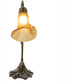 15" High Amber Pond Lily Accent Lamp
