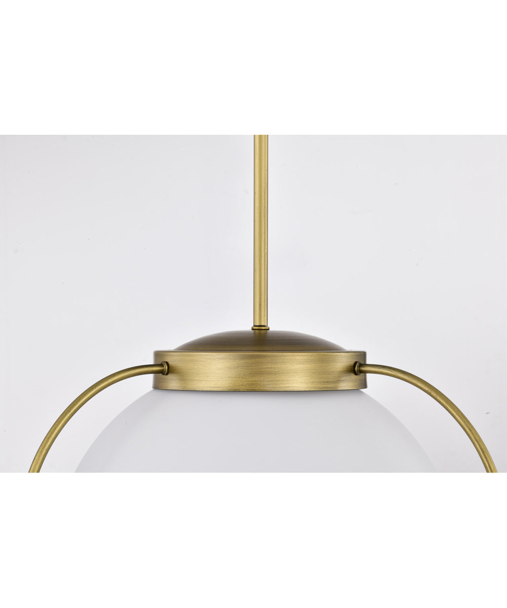 Lakeshore 1-Light Pendant Natural Brass