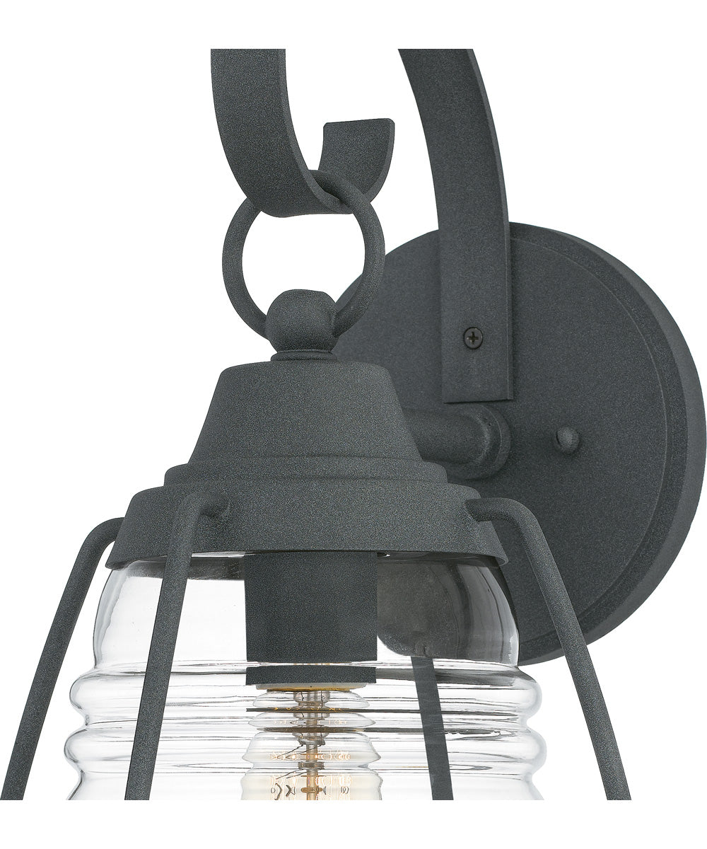 Admiral Large 1-light Outdoor Wall Light  Coastal Armour Aluminum Mottled Black