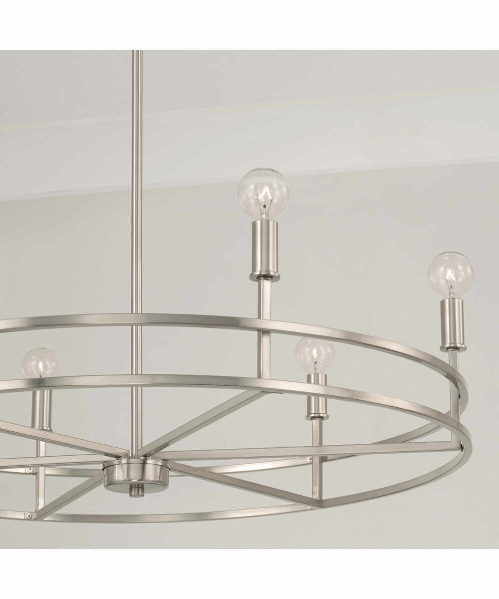 Fuller 6-Light Chandelier Brushed Nickel