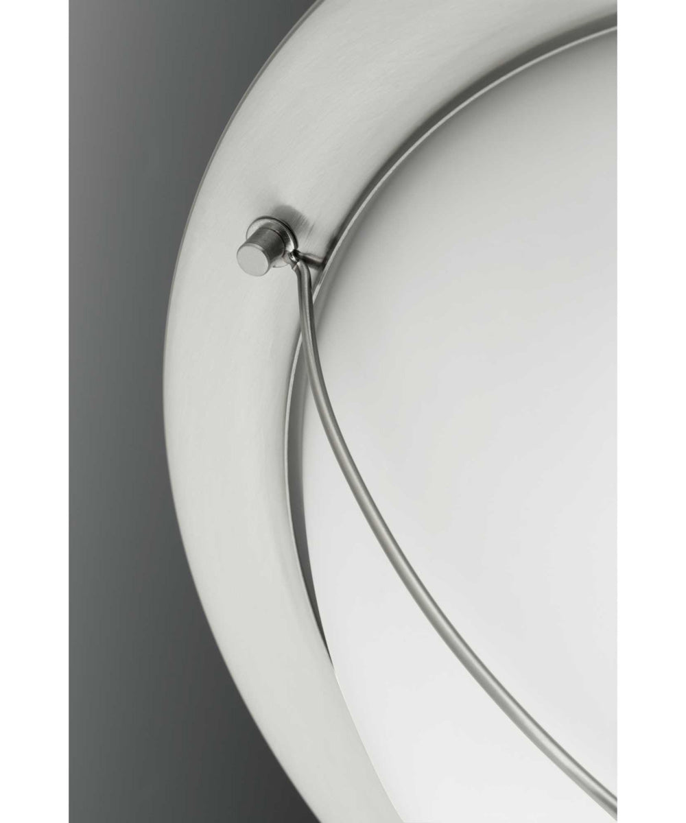 Portal 1-Light 9" LED Flush Mount Brushed Nickel