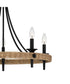 Catania 5-light Chandelier Matte Black