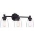 Henning 3-Light Vanity Flat Black