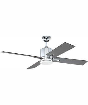 52" Teana 1-Light Ceiling Fan Chrome