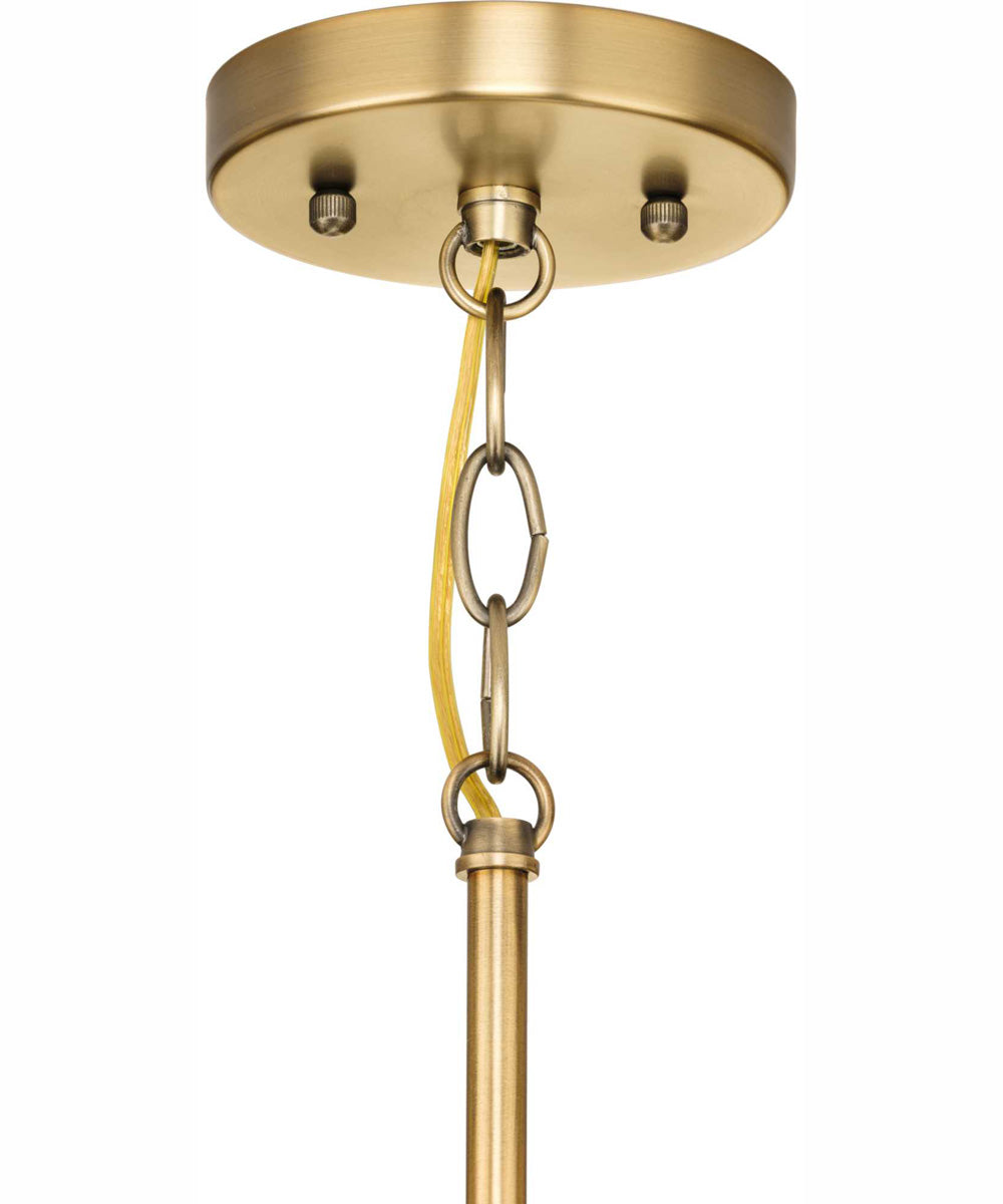Hinton 1-Light Modern Farmhouse Pendant Vintage Brass