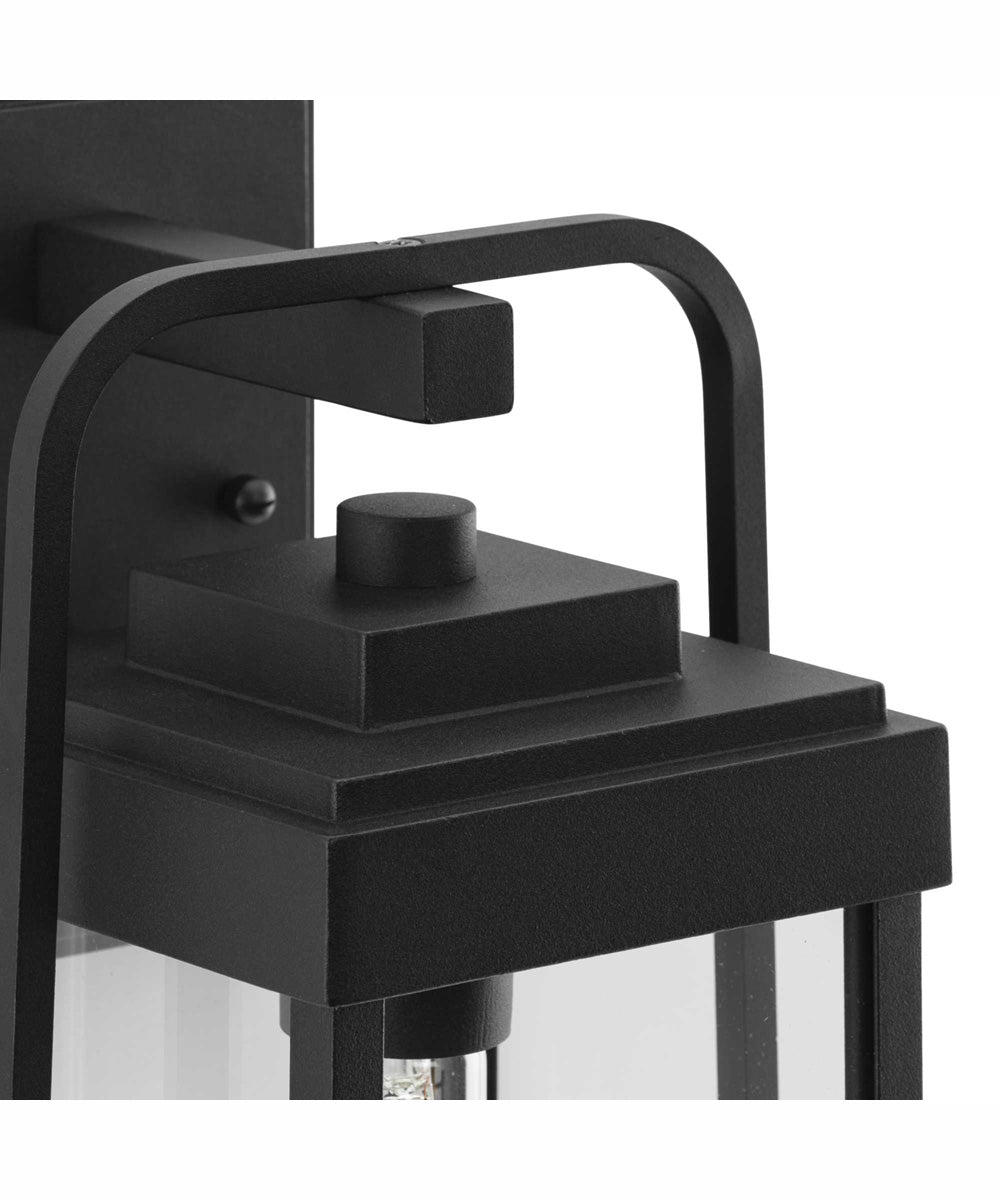 Walcott 1-Light Modern Farmhouse Outdoor Medium Wall Lantern Textured Black