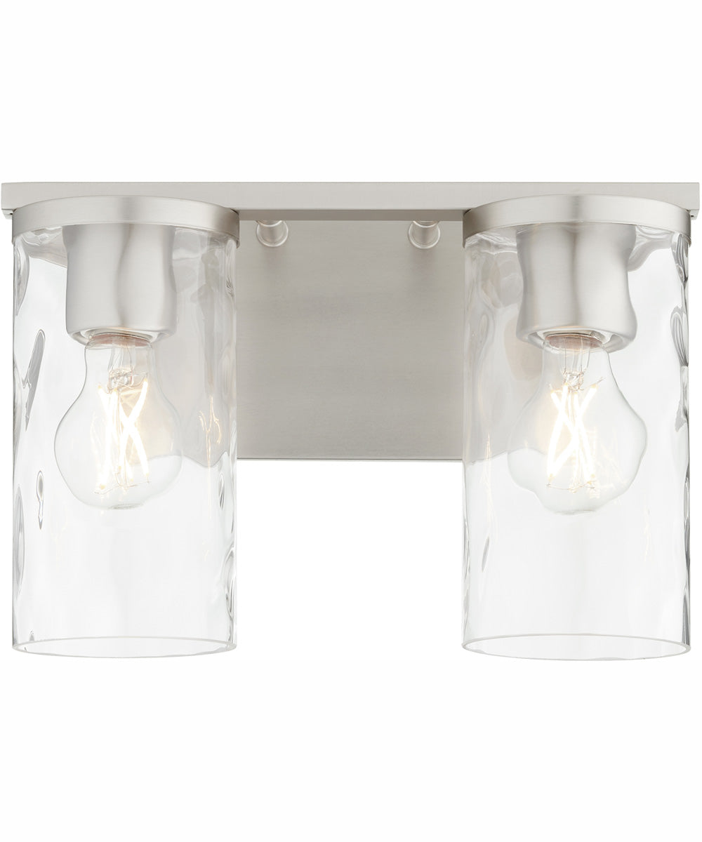 Steinway 2-light Bath Vanity Light Satin Nickel