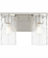 Steinway 2-light Bath Vanity Light Satin Nickel