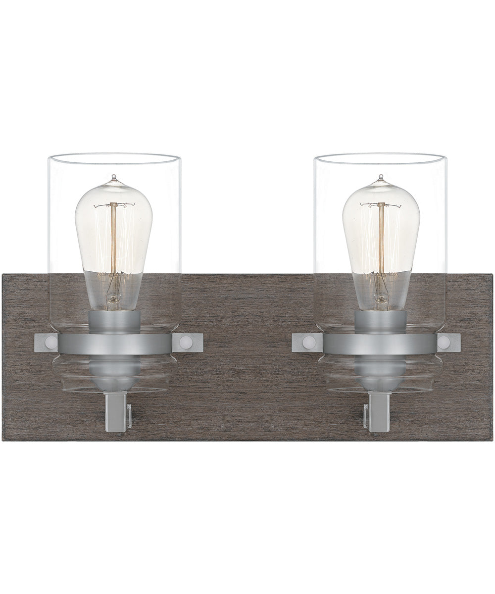 Craven Medium 2-light Bath Light Aged Oak