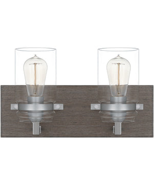 Craven Medium 2-light Bath Light Aged Oak