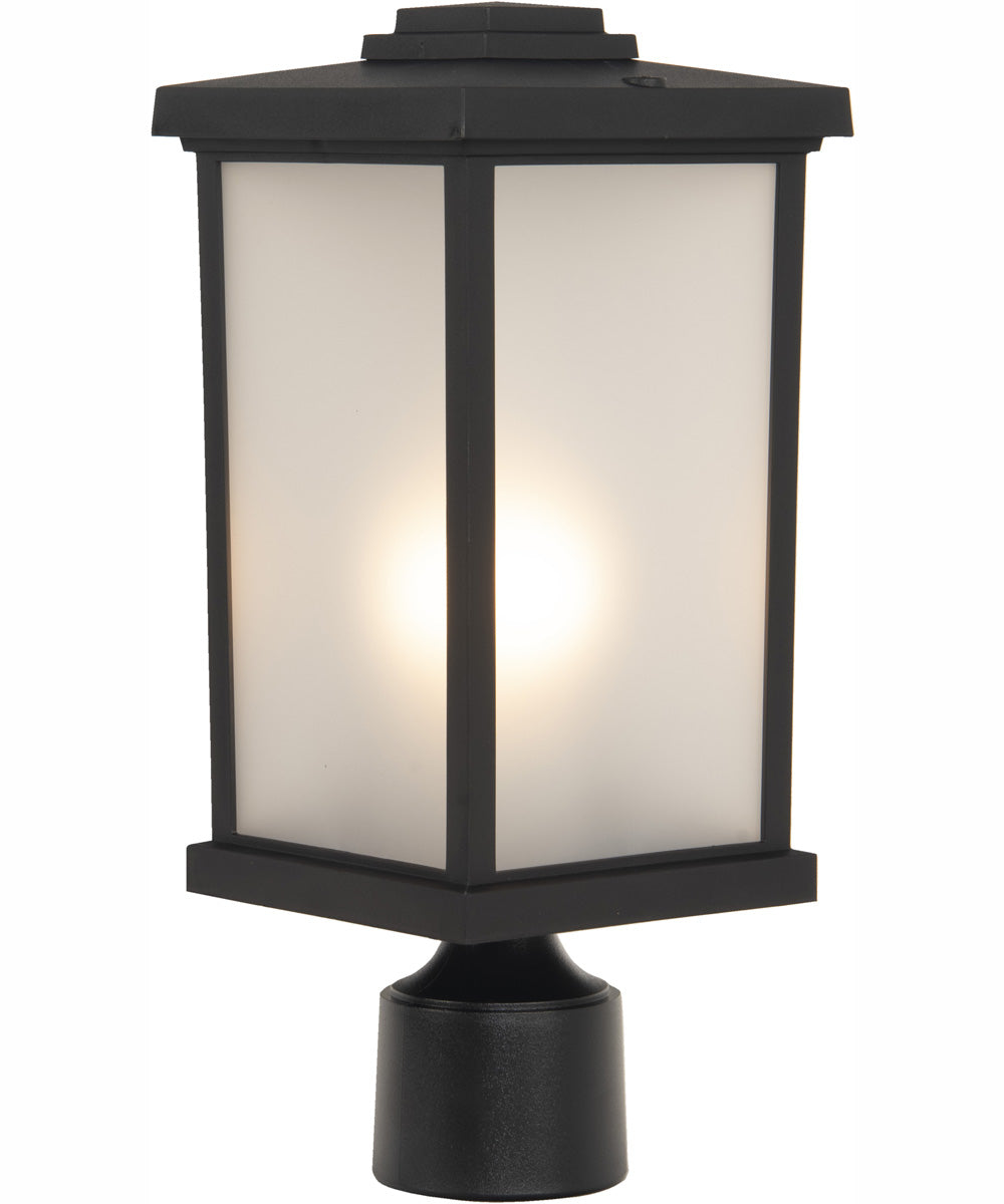 Resilience Lanterns 1-Light Outdoor Post Mount Matte Black