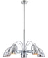 Kanoni 5-Light 5-Light Chandeliers Chrome/Metal Shade