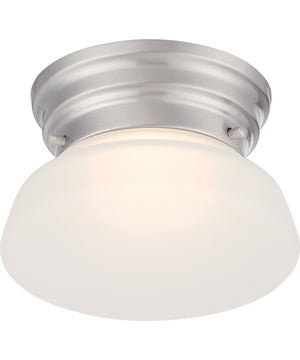 6"W Bogie 1-Light LED Close-to-Ceiling Brushed Nickel
