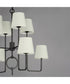 Paoli 8-Light Chandelier Charcoal Bronze