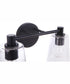 Emilio 2-Light Vanity Flat Black