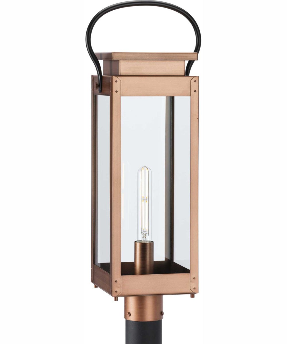 Union Square 1-Light Urban Industrial Outdoor Post Light Antique Copper
