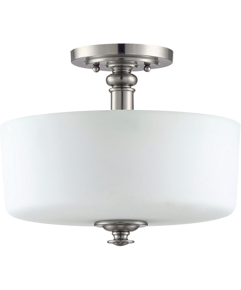 Dardyn 3-Light Convertible Semi Flush Brushed Polished Nickel