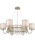 Asbury 6-Light chandelier  Aged Silver