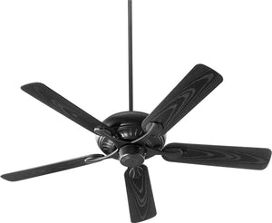 52"W Pinnacle Patio Energy Star Patio Indoor/Outdoor Ceiling Fan Noir