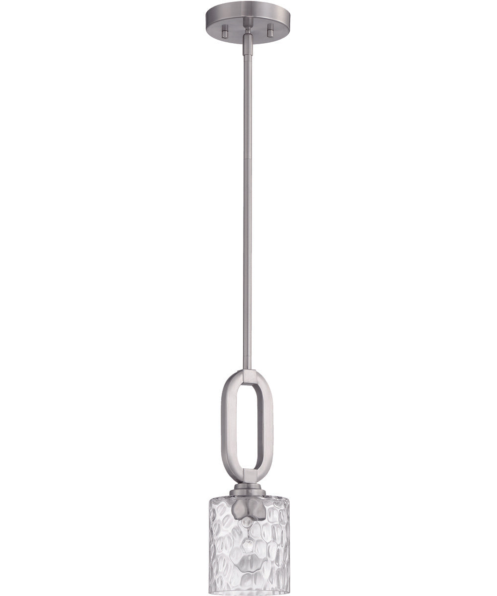 Collins 1-Light Mini Pendant Brushed Polished Nickel
