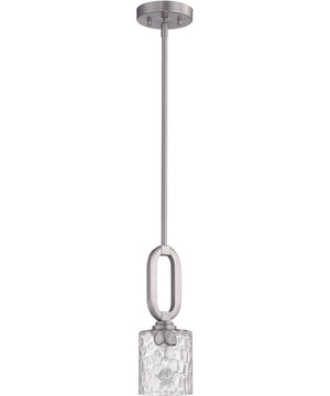Collins 1-Light Mini Pendant Brushed Polished Nickel