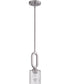 Collins 1-Light Mini Pendant Brushed Polished Nickel