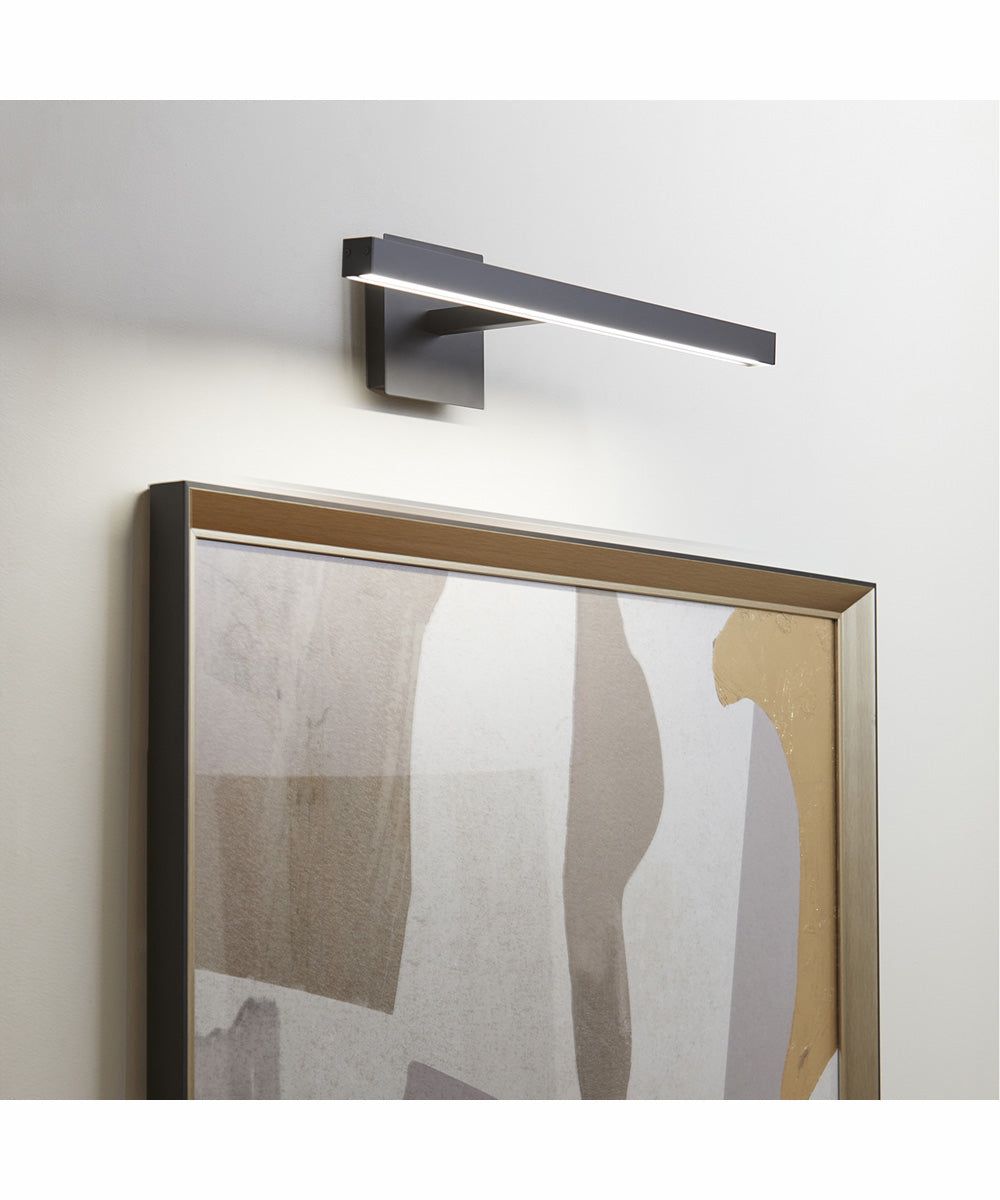 1-light LED Wall Mount Light Fixture Matte Black