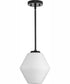 Copeland 1-Light Mid-Century Modern Pendant Matte Black