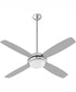 52" Expo 2-light Ceiling Fan Satin Nickel